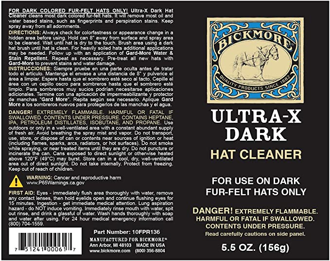 Ultra X Dark Hat Cleaner – Bickmore