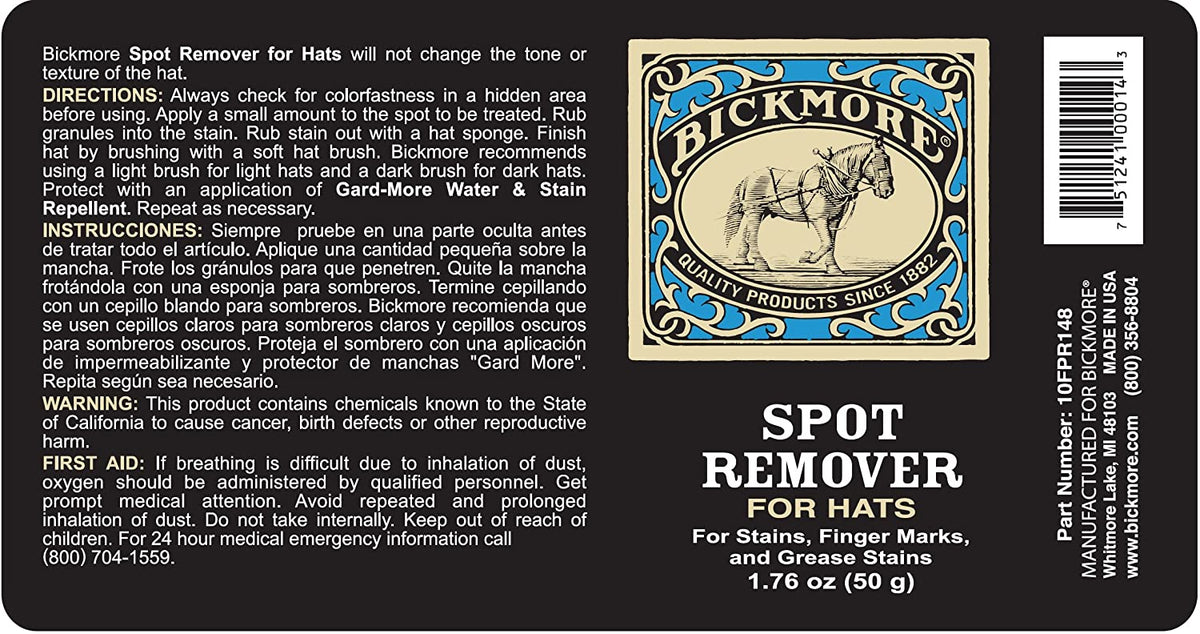 Bickmore Ultra-X Dark Hat Cleaner Spray – Heck Of A Lope