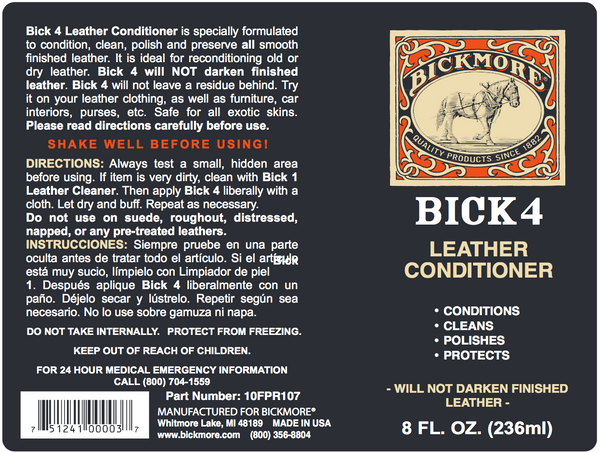 Bick 4 Leather Conditioner (8oz)