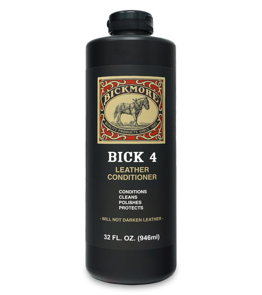 Bick 4 Leather Conditioner - Will Not Darken Leather - Safe For All Colors of Leather Apparel, Furniture, Jackets, Shoes, Auto Interiors, Bags & All Other Leather Accessories
