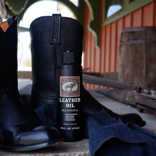Bickmore Leather Oil Leather Conditioner | Waterproofs, Protects, and Restores Boots, Jackets, Auto, Furniture, and All Leather Goods | Made in The USA