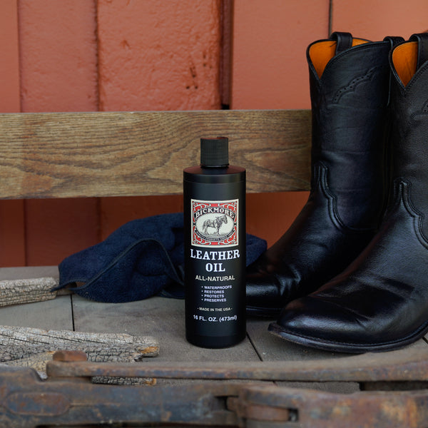 Bickmore Leather Oil Leather Conditioner | Waterproofs, Protects, and Restores Boots, Jackets, Auto, Furniture, and All Leather Goods | Made in The USA
