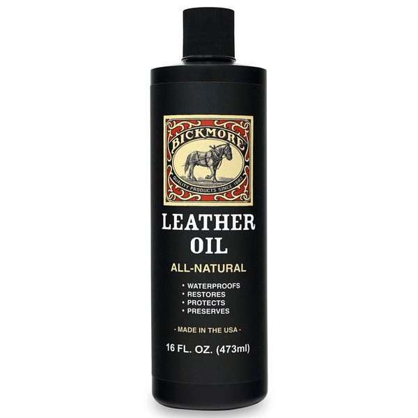 Bickmore Leather Oil Leather Conditioner | Waterproofs, Protects, and Restores Boots, Jackets, Auto, Furniture, and All Leather Goods | Made in The USA