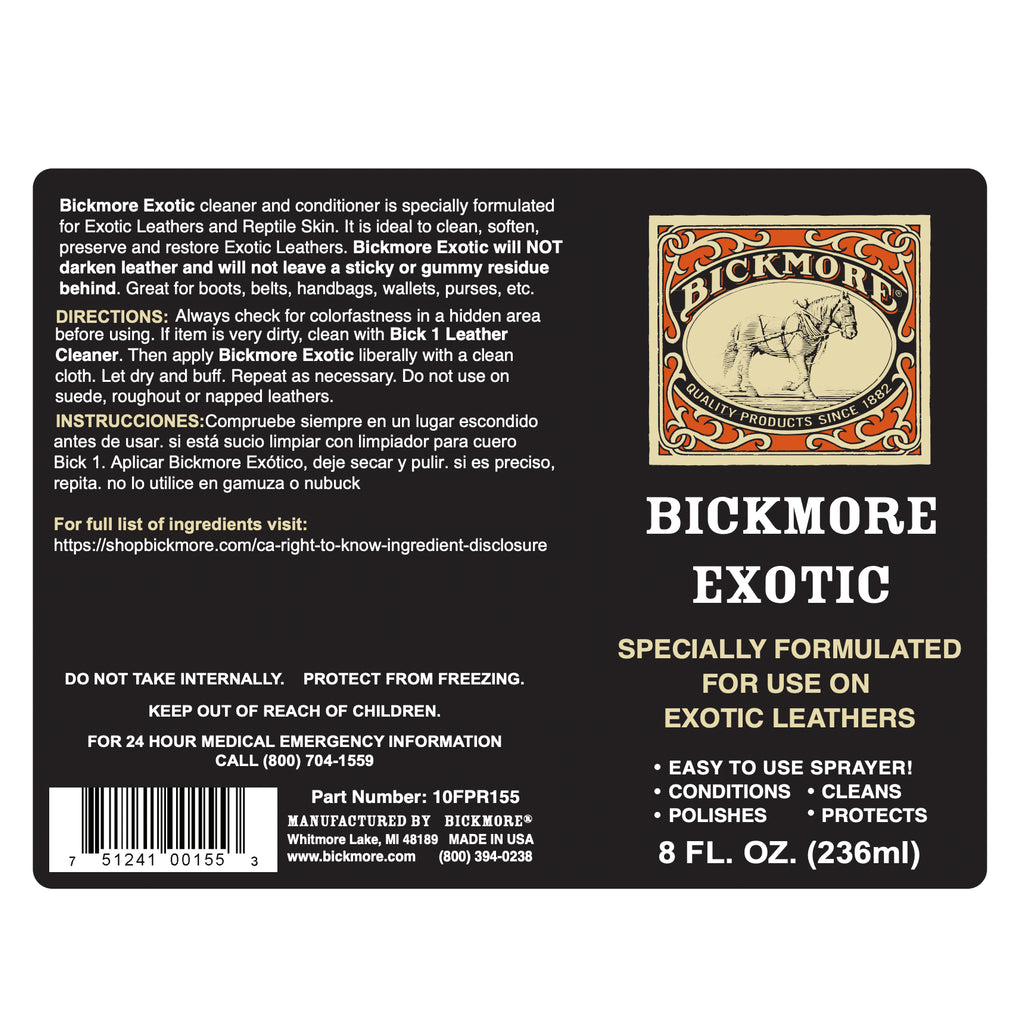 Bickmore Bick 4 Leather Conditioner 8 oz Polish and Protect Leather Products