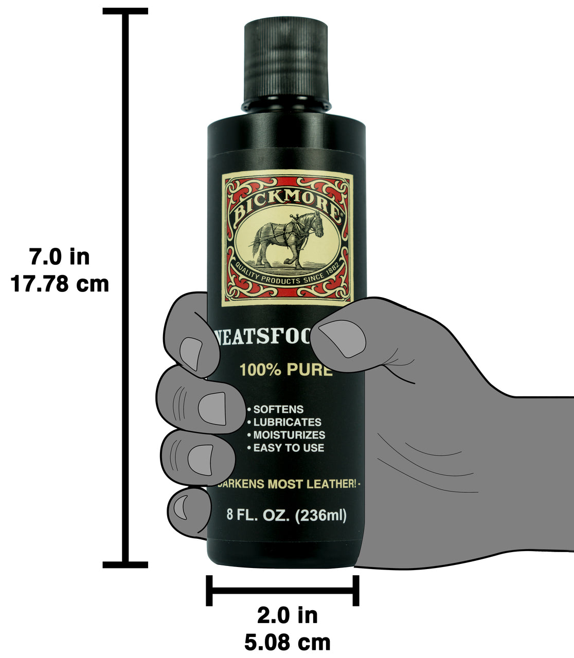 Bickmore 100% Pure Neatsfoot Oil 8 oz - Leather Conditioner