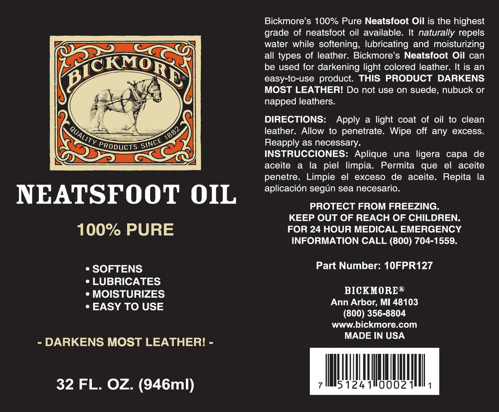 Neatsfoot Oil (8oz) – Bickmore