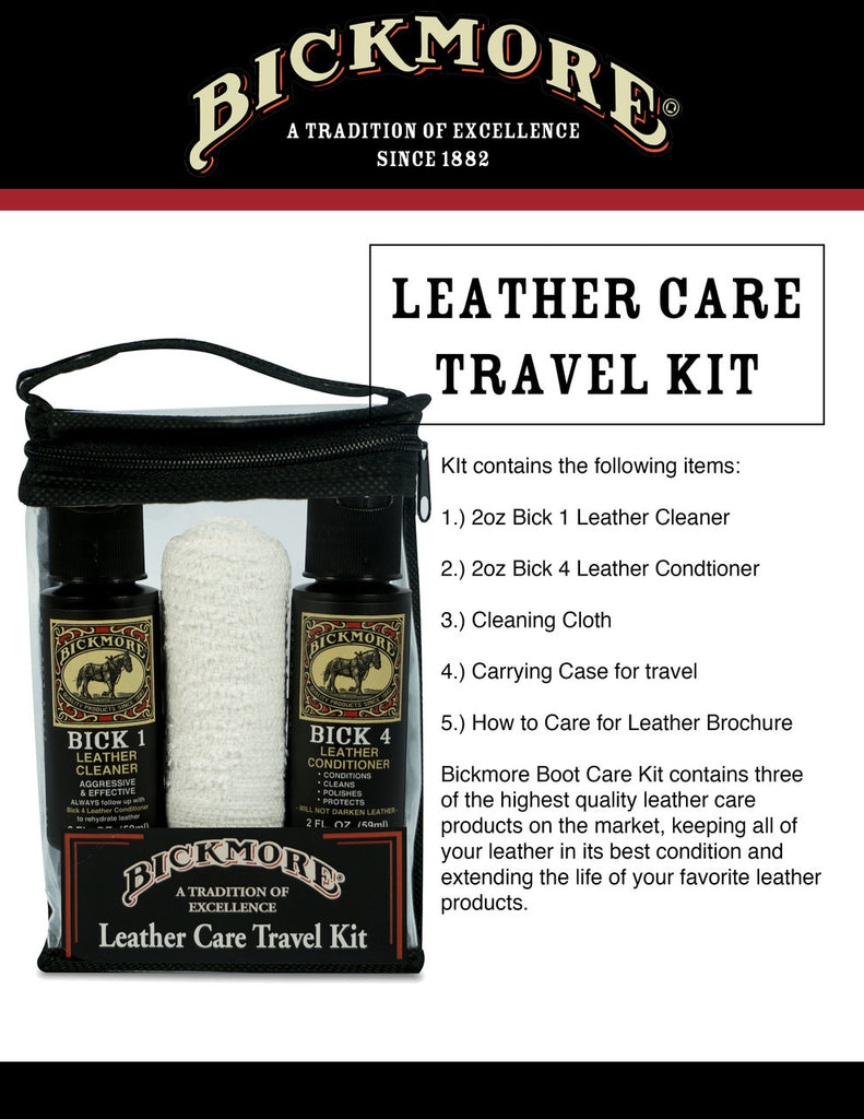 M & F Western Bickmore Leather Care Travel Kit – Lazy J Ranch Wear Stores